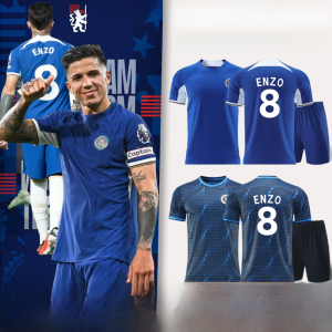 2324 Chelsea Jersey Enzo Football Training Suit Suit Mens Custom Kids Competition Team Uniform Main Away Short Sleeve