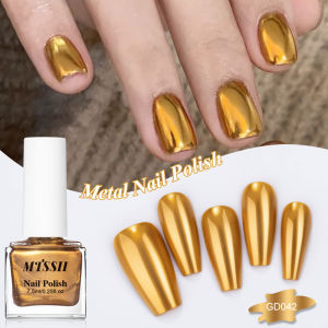 7.5ml Metallic Nail Polish Mirror Effect Fast Drying Long-Lasting Nails Art Polish DIY No Need Lamp Cure Manicure Nail Supplies