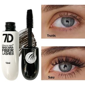Bộ Mascara Chống Thấm Nước 3PCS 7D Dễ Dàng Loại Bỏ Không Bị Nhòe Dài Mảnh Dài Mi Làm Đẹp Tăng Cường Trang Điểm Lông Mi Không Cần Tẩy Trang