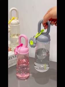 Indo 1866 - Botol Minum Transparan / Botol Air Minum BPA Free / Tumbler Transparan Cantik Elegan