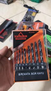 YUKIDO MATA BOR KAYU SET 8PCS 3 -10MM Mata Bor Kayu set 8PCS 3 -10MM Wood Drill Bit ASIA SEJAHTERA