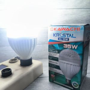 KAWACHI KRISTAL LAMPU BOHLAM LED 35W 45W 55W 65W 75 WATT CAHAYA PUTIH / KUNING WARM WHITE 3000K KUALITAS PREMIUM