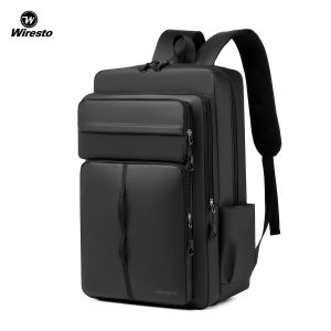 Wirego กระเป๋าเป้สะพายหลังแฟชั่นสำหรับผู้ชายกระเป๋าเดินทางสำหรับธุรกิจแบคแพ็คกระเป๋าเป้สะพายหลังกันน้ำกระเป๋าสะพายไหล่แบบลำลองกันขโมยกระเป๋านักเรียนกระเป๋าเป้สะพายหลังรองรับโน้ตบุ๊กขนาด15.6นิ้ว