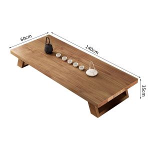 Modern Minimalist Style Wooden Table for Tea Ceremony and Meditation Rectangular Shape Artistic Design Fujian Province Origin