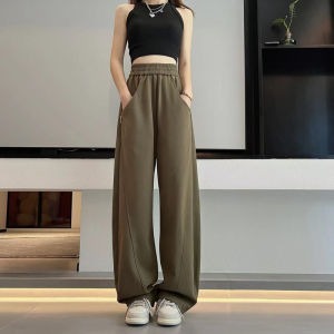 NINGXI | High Waist Straight Leg Loose Jogger Pants