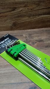 Tekiro Kunci L Set Torx 9 Pcs / Kunci L Bintang Set Tanpa Lubang Cod Kunci l 1 Set Komplit