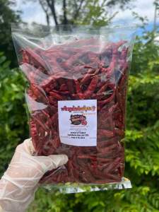 พริกแห้ง เผ็ดมาก พริกแห้งใส่ส้มตำ พริกจินดาอินเดีย เด็ดก้าน  200 กรัม(แห้ง200)