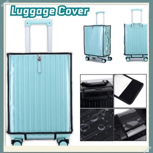 18"/20"/24"/28"/30" PVC Transparent Travel Luggage Protector Suitcase Dust Cover Waterproof Travel