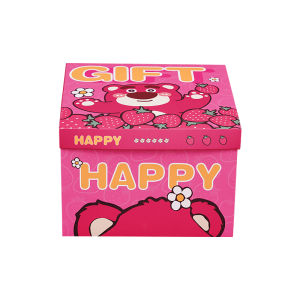 Birthday Surprise Explosion Gift Box for Boys And Girls Cute Bear Strawberry Design Creative Practical Utility Gift Box