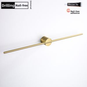 Luxurious Creative Brushed Gold Adjustable Towel Rack