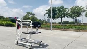 VBELL Elderly lift home bedridden paraplegic patient hydraulic lift disability old age mobile bath nursing chair mobile wheelchair load bearing 150KG