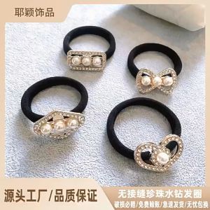 Dây cột tóc hình học đá ngọc xinh xắn cho nữ