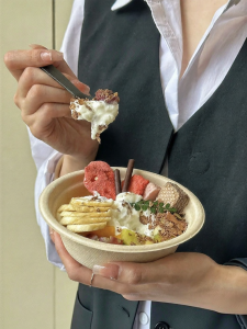 NUOXIAN | Disposable Durable Paper Bowls for Takeaway Business Biodegradable