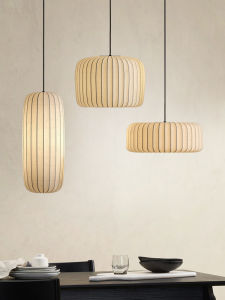 Japanese Style Quiet Style Cloth-Craft Hanging Lamp B & B Art Combined Lamps Tea Room Coffee Shop Beauty Salon Hall Decorative Lamp