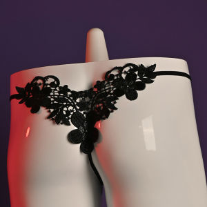 เซ็กซี่ต่ําเอว Hollow Out Mens Thong ปักผ้าไหมน้ําแข็ง Tempting Light หรูหราออกแบบใหม่สําหรับตลาดยูโร-อเมริกัน