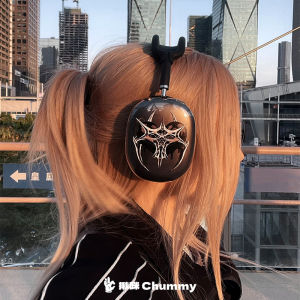Chummy Original Airpodsmax1、2 Generation Headset Protection Cover Cool Silver Heart Midnight Color Soft Shell Metal Style