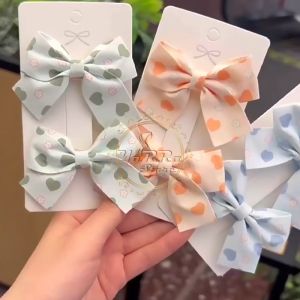 Jepit Rambut Korea Anak Perempuan Pita Motif Love Bunga Aksesoris Jepitan Rambut Wanita Korea AK157