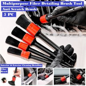【High Quality+in Stock】Car Brush Dust Cleaner Set Wash Detailing Brush Tool Car Aircon Vent Brush Seat Cushion Brush Dashboard Cleaner Brushes Cleaning Tool Kit Tire Tayar Tyre Wheel Microfiber Brush Car Care Kit Interior Exterior Detailing Tool