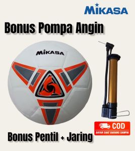Bola Sepak Mikasa POTENZA Original Size 5 . Bola Kaki No 5 Bonus Pompa