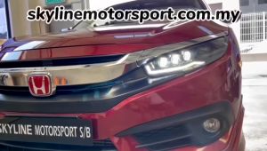 Honda Civic FC FK7 FK8 Head Lamp Projector Three Projector DRL Led 2016 2021