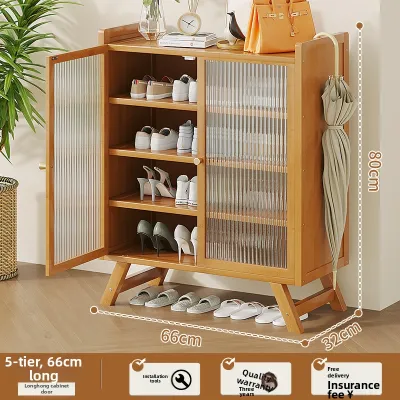 BAIFULING | Natural Wood Multilayer Storage Shoe Rack