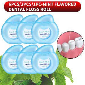 6PCS/3PCS/1PC Peppermint Floss Roll - Cleaning Oral Tools - Floss Stick Adult Home Set