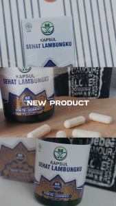 Kapsul Sehat Lambungku Herbal BPOM 60 Kapsul - Obat Asam Lambung Maag Kronis GERD Sesak Nyeri Dada Ulu Hati Perut Kembung Sering Mual Bau Mulut