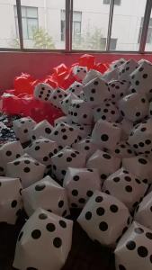 Meade | Interesting Inflatable Balloon Dice Blow-Up Cube Big Dice Toy Party Activities Supplies Indoor And Outdoor Sports And Game Toys