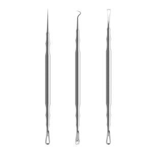 CHUBEISHI | Acne Extraction Tool with Dual Heads for Blackhead and Pimple Removal