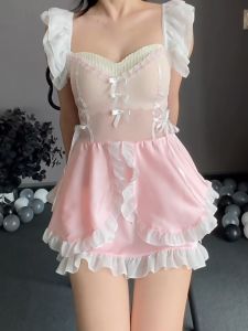 ชุดนอนเมดซีทรูน่ารักปนเซ็กซี่2591 จัดส่งที่รวดเร็ว