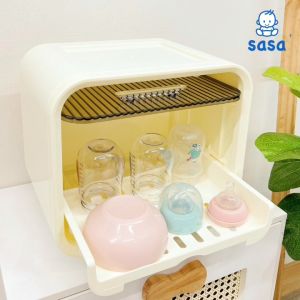 Tủ đựng bình sữa hộp úp bình sữa cho bé Sasa có nắp đậy chống bụi và côn trùng Keroshop