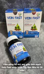 Viên Uống VEIN FAST - Hỗ Trợ Tăng Cường Sức Khỏe Tĩnh Mạch Giảm Đau Sưng Do Suy Giãn Tĩnh Mạch