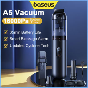 Baseus A5 16000Pa Wireless Car Vacuum Cleaner Strong Suction Powerful Portable Handheld Automotive Mini Vacuum Cleaner For Car Home PC Machine