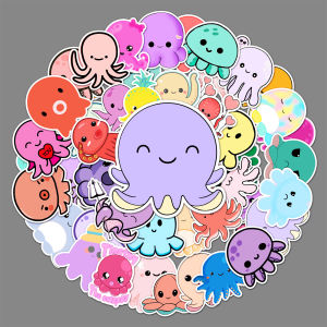 50 Stickers Doodle Túi Đi Biển Gấu Dễ Thương Ván Trượt Hộp Hành Lý Hộp Đựng Đồ Thủ Công DIY Giấy Dán Tường Trang Trí Văn Phòng Phẩm