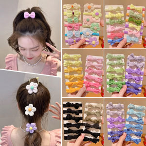 Candy Color Headband Kids Hair Band Bows Rubber Band Girls Do Not Hurt Hair Rubber Band Hair Accessories Girls Hair Rope Headdress
