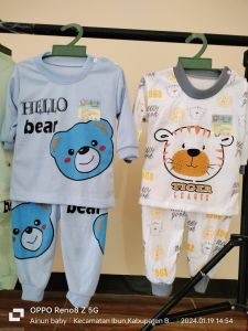 Obral !!! 6 stel baju bayi umur 0-18 bln motif Random seri cewe dan seri Cowo