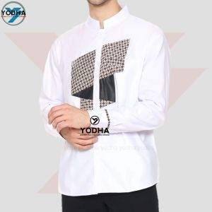 BAJU KOKO PRIA POLOS PANJANG KEMEJA KOKO KERAH SHANGHAI BASIC KATUN
