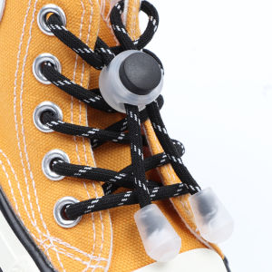 Round Lock Lazy Shoelaces No-Tie Elastic Shoelaces for Sneaker Canvas Shoes - Quick Install Replacement Strings for Kids & Adult