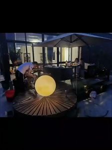 Đèn Sàn Mặt Trăng 3D Chống Nước – Ánh Sáng Biến Đổi 3 Màu Tạo Điểm Nhấn Cho Không Gian