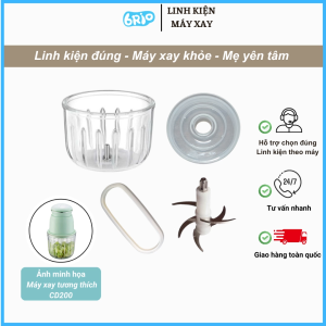 Linh kiện (cối thủy tinh lưỡi dao...) thay thế tương thích với máy xay Samono model SW-CD200