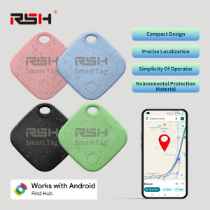 RSH Android GPS Tracker Work With Googles Find Hub Key Finder New Eco Smart Tag for Xiaomi Samsung Pixel Huewei Global Tracking