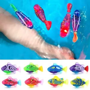Swim Robo Fish Toy Kids Baby Bath Toy Baby Shower Toy Swimming Moving Fish Toy Interactive Water Toy