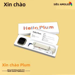 Đồng Hồ Thông Minh 2025 H16 Ultra Plus 3 Series Màn Hình AMOLED 49mm Đo Nhịp Tim Nghe Nhạc Chế Độ Thể Thao Dành Cho Nam Nữ - Mẫu Đồng Hồ Hello Mới Nhất