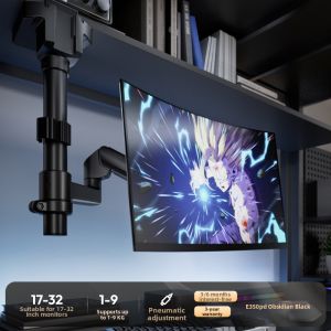 Brateck | Inverted Adjustable Portable Mechanical Arm Monitor Bracket