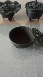 Creative Mini Cast-iron Incense Burner Sandalwood Censer Home Yoga Chinese Ancient Style Tea Ceremony Fragrance Smoke Stove