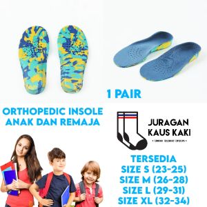 Kids Orthopedic Flat Foot Insole Arch Support Tapak Kaki Rata Anak