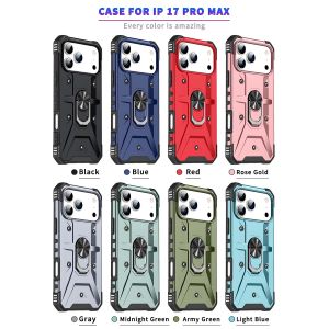 Tương Thích Cho Iphone 17 Pro Max 16 15 14 13 12 Trường Hợp Với Khung Bìa bậc quân sự Chống Sốc Loại nặng Bảo Vệ Ốp nam châm cho Iphone 17 Pro Max Màu Đen