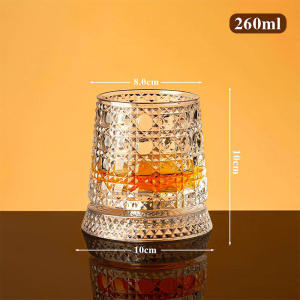 Rotatable Stylish Whiskey Glass Tumbler