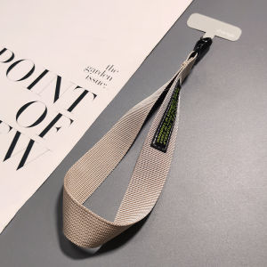 Zengge Wide Version Outdoor Sports Mobile Phone Lanyard Durable Nylon Wrist Strap Mens Style New Creative Grey Braid Line