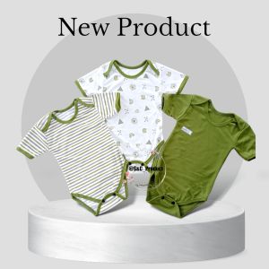 3 pcs / 6 pcs Jumper Bayi Baru Lahir Seri hijau olive bayi newborn 0-6 bulan